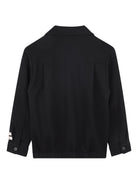 Camicia per bambino Givenchy Kids nera con applicazione con logo a contrasto H30941 09B GIVENCHY KIDS 