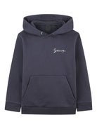Felpa per bambino Givenchy Kids blu con stampa con logo frontale H30943 853 GIVENCHY KIDS 