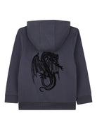 Felpa per bambino Givenchy Kids blu con stampa con logo frontale H30943 853 GIVENCHY KIDS 