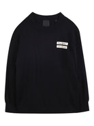 Felpa per bambino Givenchy Kids nera con applicazione con ricamo H30947 09B GIVENCHY KIDS 