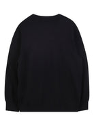 Felpa per bambino Givenchy Kids nera con applicazione con ricamo H30947 09B GIVENCHY KIDS 