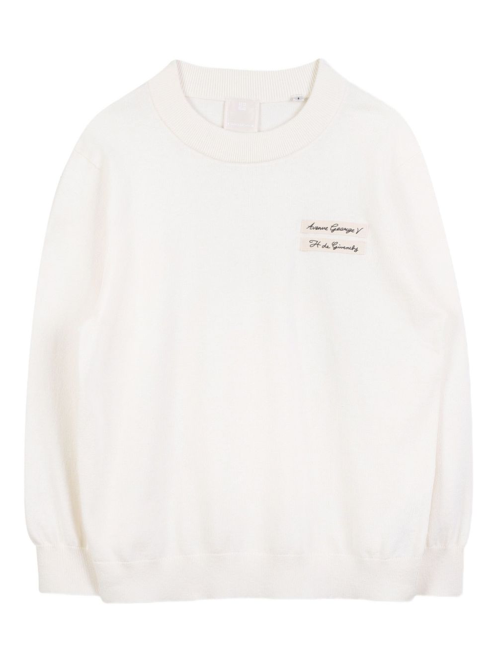 Felpa per bambino Givenchy Kids bianca con logo ricamato H30947 117 GIVENCHY KIDS 
