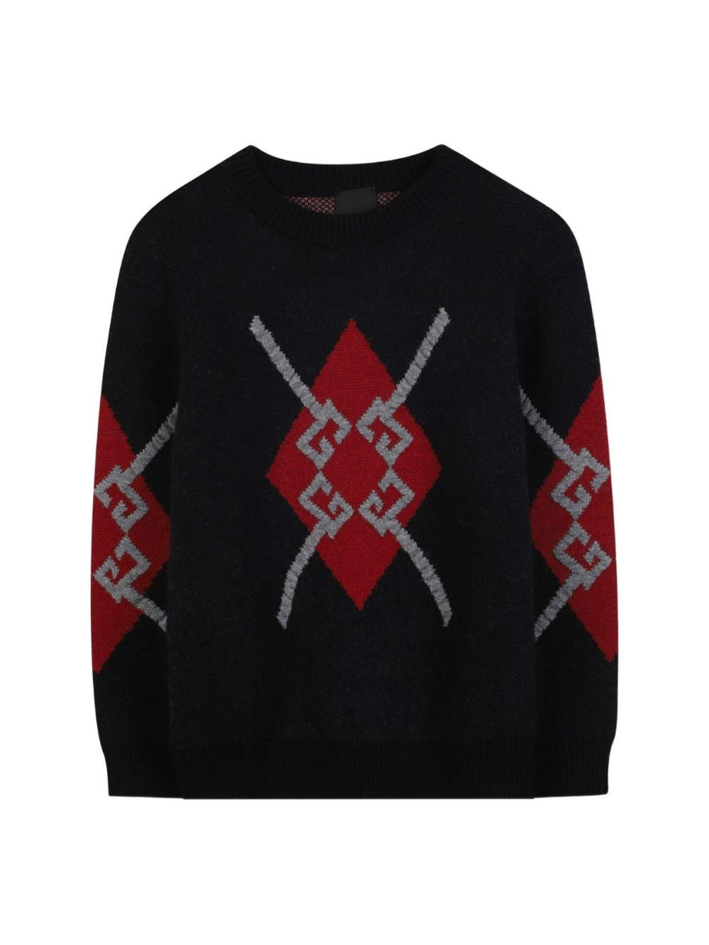 Maglione per bambino Givenchy Kids nero con motivo a rombi H30949 09B GIVENCHY KIDS 