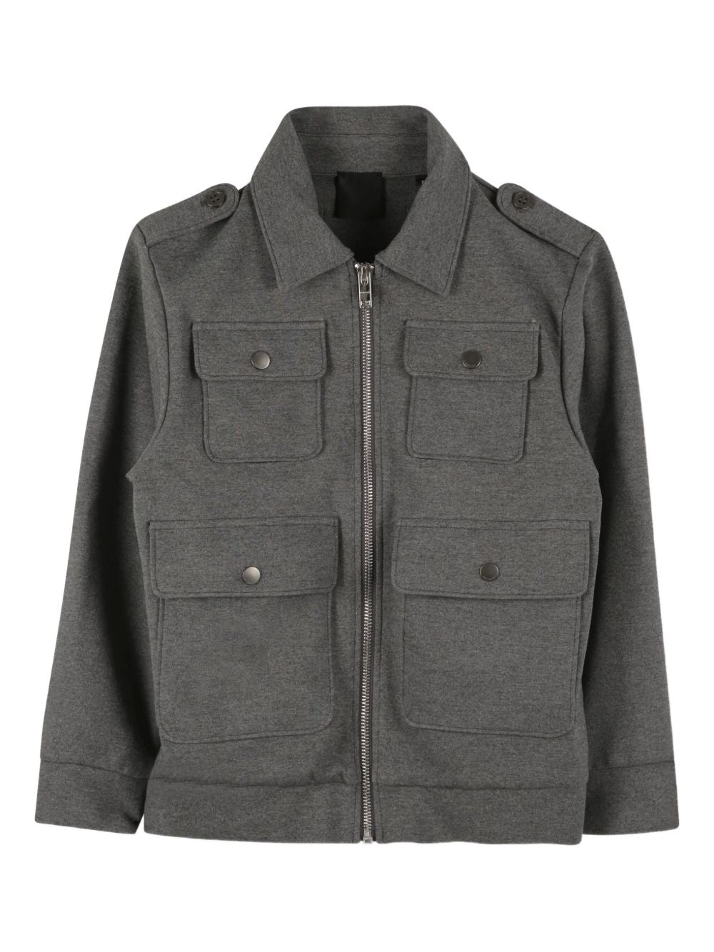 Giubbino per bambino Givenchy Kids grigio con quattro tasche frontali con patta H30950 A83 GIVENCHY KIDS 