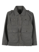 Giubbino per bambino Givenchy Kids grigio con quattro tasche frontali con patta H30950 A83 GIVENCHY KIDS 