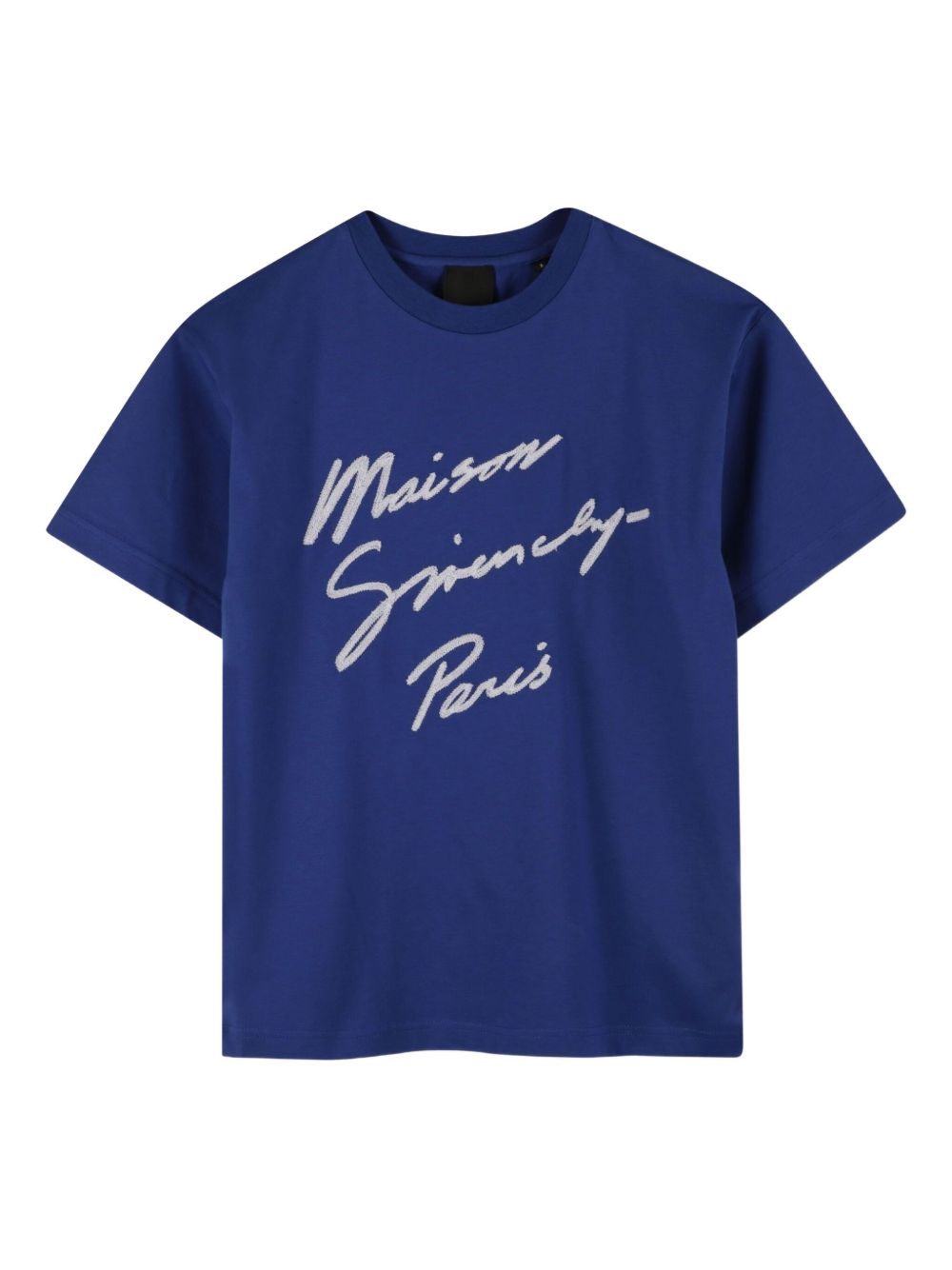 T-shirt per bambini Givenchy Kids blu con stampa logo bianco a lettere H30951 865 GIVENCHY KIDS 