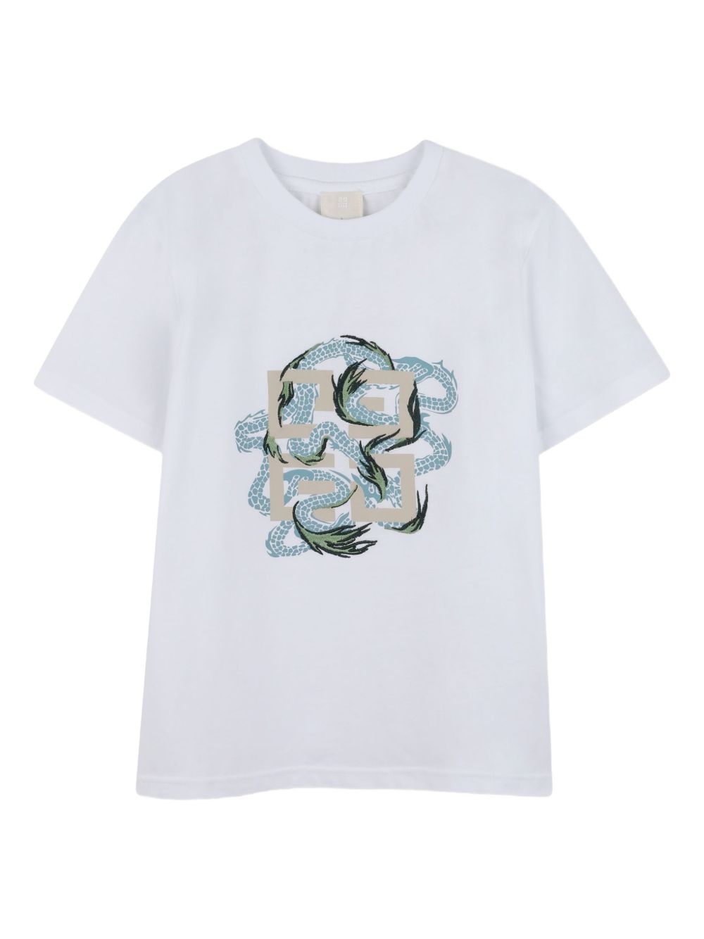 T-shirt per bambino Givenchy Kids bianco con stampa grafica H30956 10P GIVENCHY KIDS 