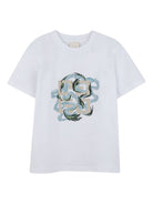 T-shirt per bambino Givenchy Kids bianco con stampa grafica H30956 10P GIVENCHY KIDS 