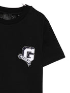 T-shirt per bambino Givenchy Kids nera con toppa con logo ricamato H30957 09B GIVENCHY KIDS 