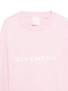 T-shirt per bambina Givenchy Kids rosa con logo sul davanti H30958 46N GIVENCHY KIDS 