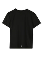 T-shirt per bambina Givenchy Kids nera con logo sul davanti H30959 09B GIVENCHY KIDS 
