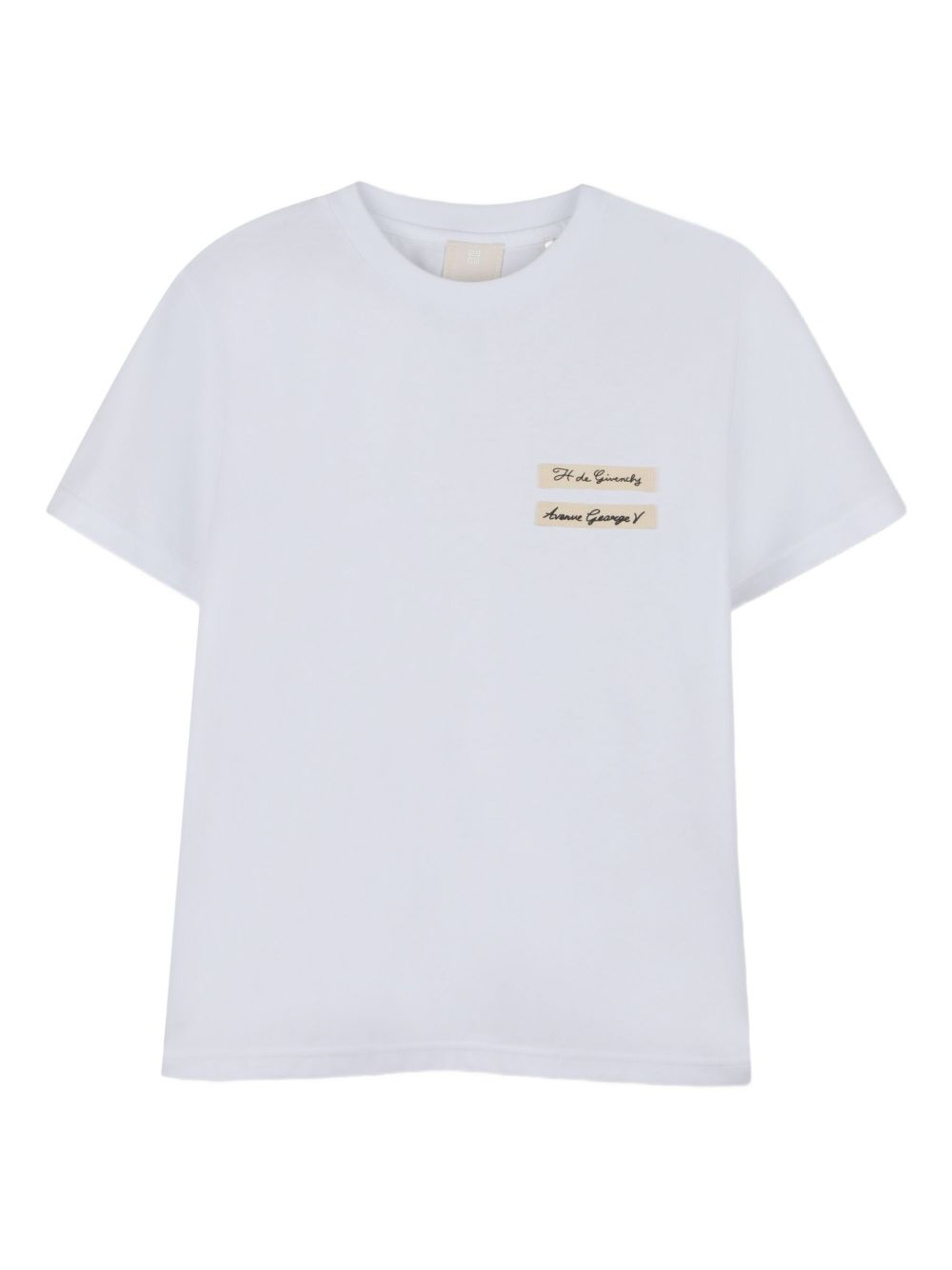 T-shirt per bambina Givenchy Kids bianca con logo sul davanti H30959 10P GIVENCHY KIDS 