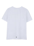 T-shirt per bambina Givenchy Kids bianca con logo sul davanti H30959 10P GIVENCHY KIDS 