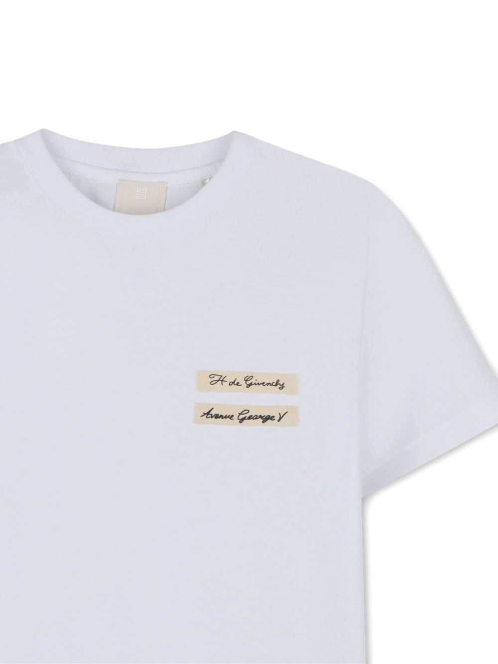 T-shirt per bambina Givenchy Kids bianca con logo sul davanti H30959 10P GIVENCHY KIDS 