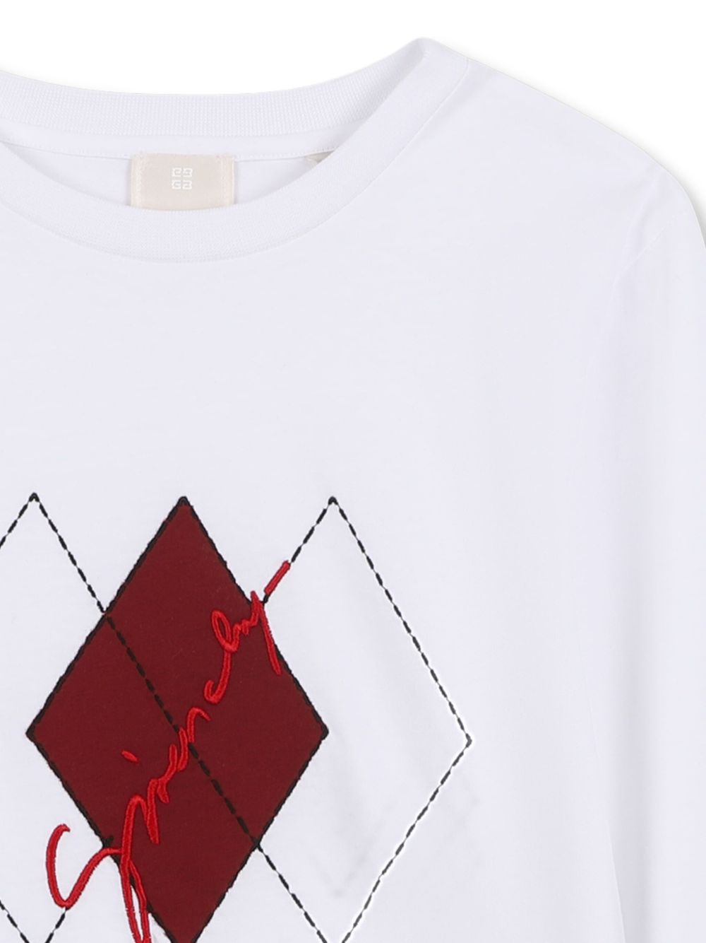 T-shirt per bambino Givenchy Kids bianca con stampa a rombi H30961 10P GIVENCHY KIDS 