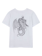 T-shirt per bambino Givenchy Kids bianco con stampa drago H30964 10P GIVENCHY KIDS 