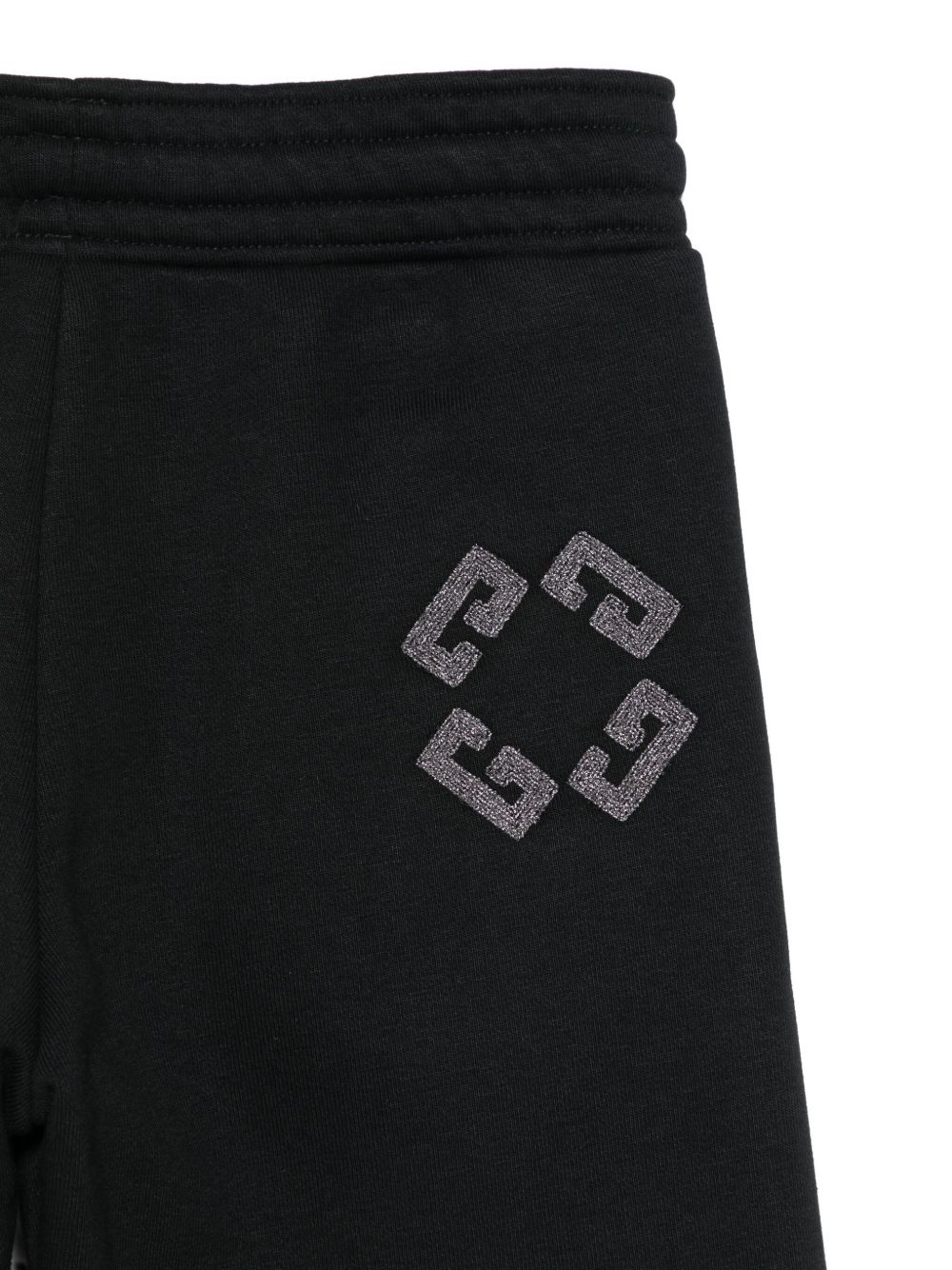 Pantaloni sportivi per bambina Givenchy Kids neri con vita elasticizzata H30978 09B GIVENCHY KIDS 