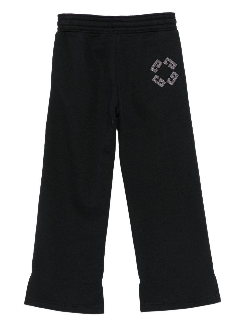 Pantaloni sportivi per bambina Givenchy Kids neri con vita elasticizzata H30978 09B GIVENCHY KIDS 