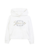 Felpa per bambina Givenchy Kids bianco con cappuccio e logo H30990 117 GIVENCHY KIDS 