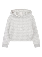 Felpa per bambina Givenchy Kids grigia con motivo jacquard con logo H30991 A01 GIVENCHY KIDS 