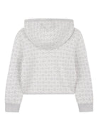 Felpa per bambina Givenchy Kids grigia con motivo jacquard con logo H30991 A01 GIVENCHY KIDS 