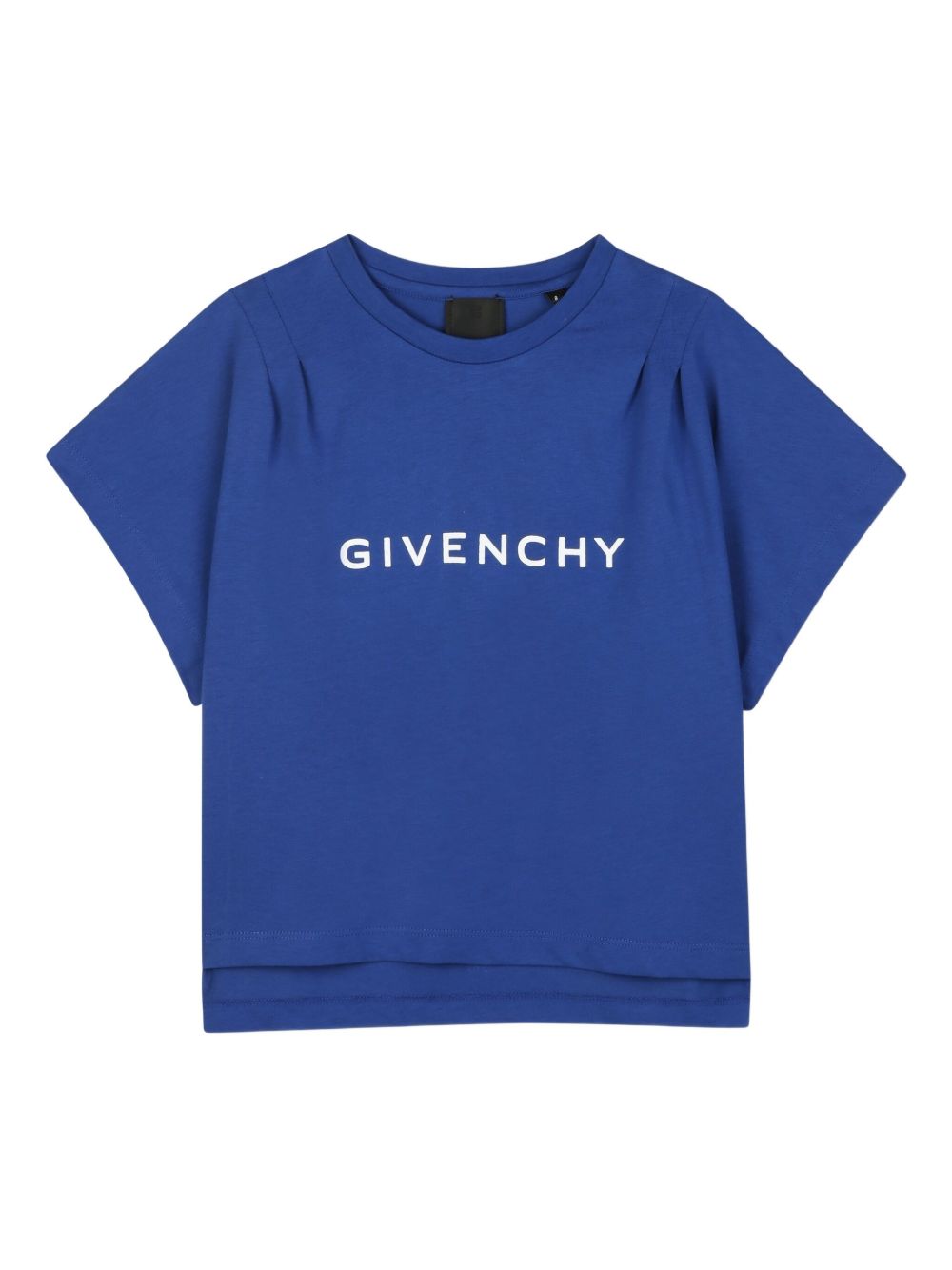 T-shirt per bambina Givenchy Kids blu con logo sul davanti H31010 865 GIVENCHY KIDS 