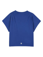 T-shirt per bambina Givenchy Kids blu con logo sul davanti H31010 865 GIVENCHY KIDS 