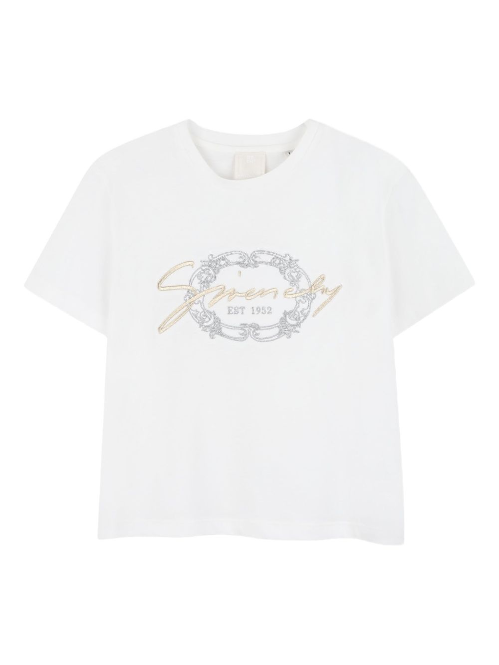 T-shirt per bambina Givenchy Kids bianca con ricamo con logo H31014 117 GIVENCHY KIDS 