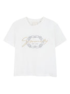 T-shirt per bambina Givenchy Kids bianca con ricamo con logo H31014 117 GIVENCHY KIDS 