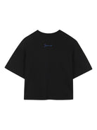 T-shirt per bambina Givenchy Kids nera con decorazione a perline H31015 09B GIVENCHY KIDS 