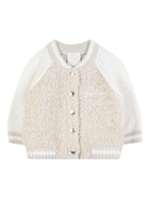 Cardigan per neonata Givenchy Kids beige con design ricamato H31022 184 GIVENCHY KIDS 