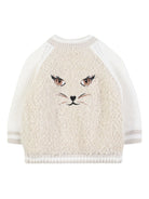 Cardigan per neonata Givenchy Kids beige con design ricamato H31022 184 GIVENCHY KIDS 