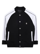 Giubbino per bambino Givenchy Kids nero con logo ricamato H31036 09B GIVENCHY KIDS 