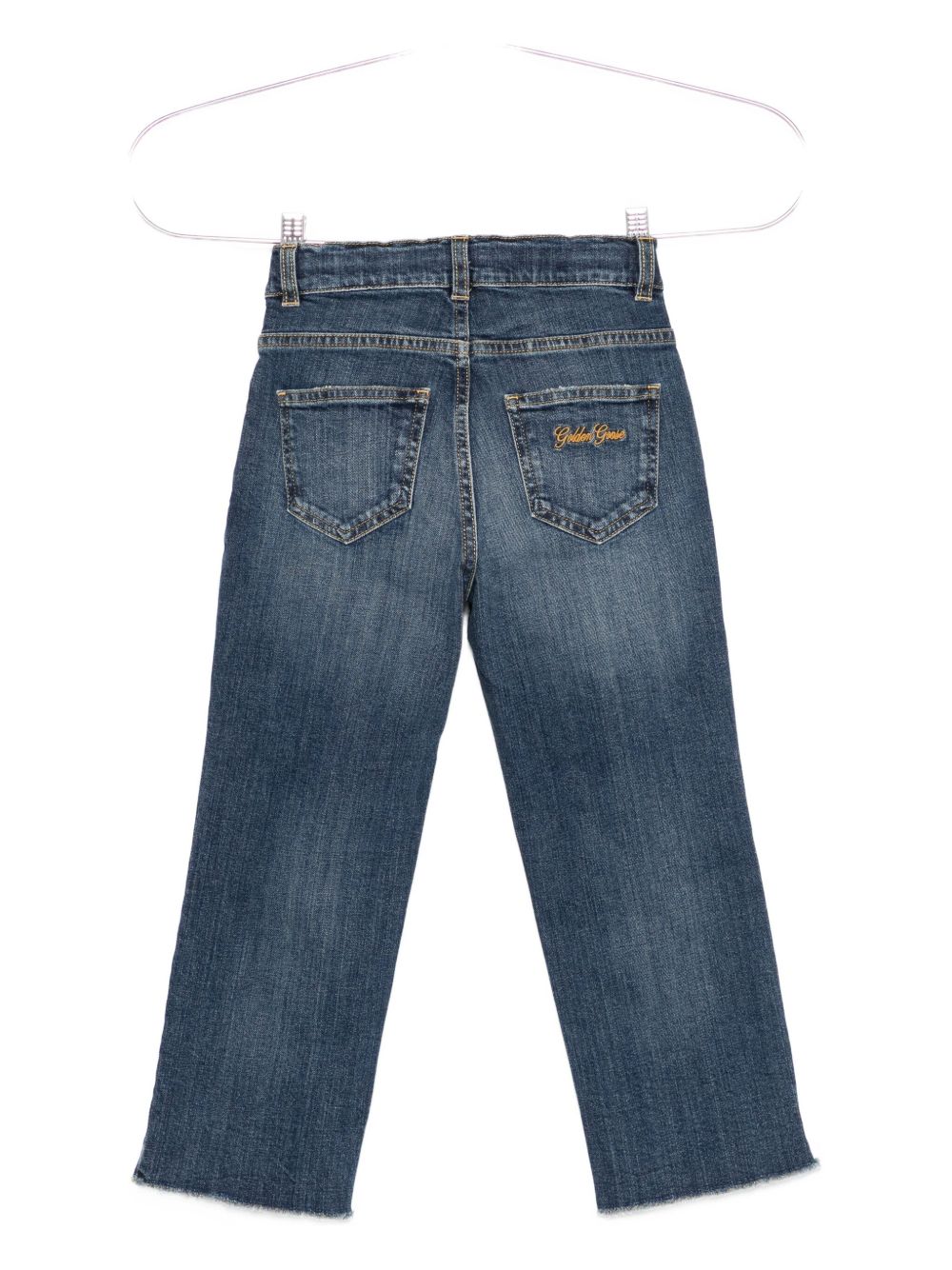 Jeans per bambina Golden Goose Kids denim con orlo sfrangiato GKP02411P002180 50765 GOLDEN GOOSE KIDS 