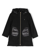 Cappotto per bambina Herno Kids nero con cappuccio GC000049G33344 9300 HERNO KIDS 