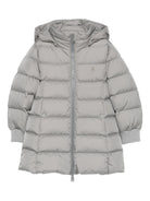 Giubbino per bambina Herno Kids grigio imbottito con cappuccio PI000186G12004Z 9410 HERNO KIDS 