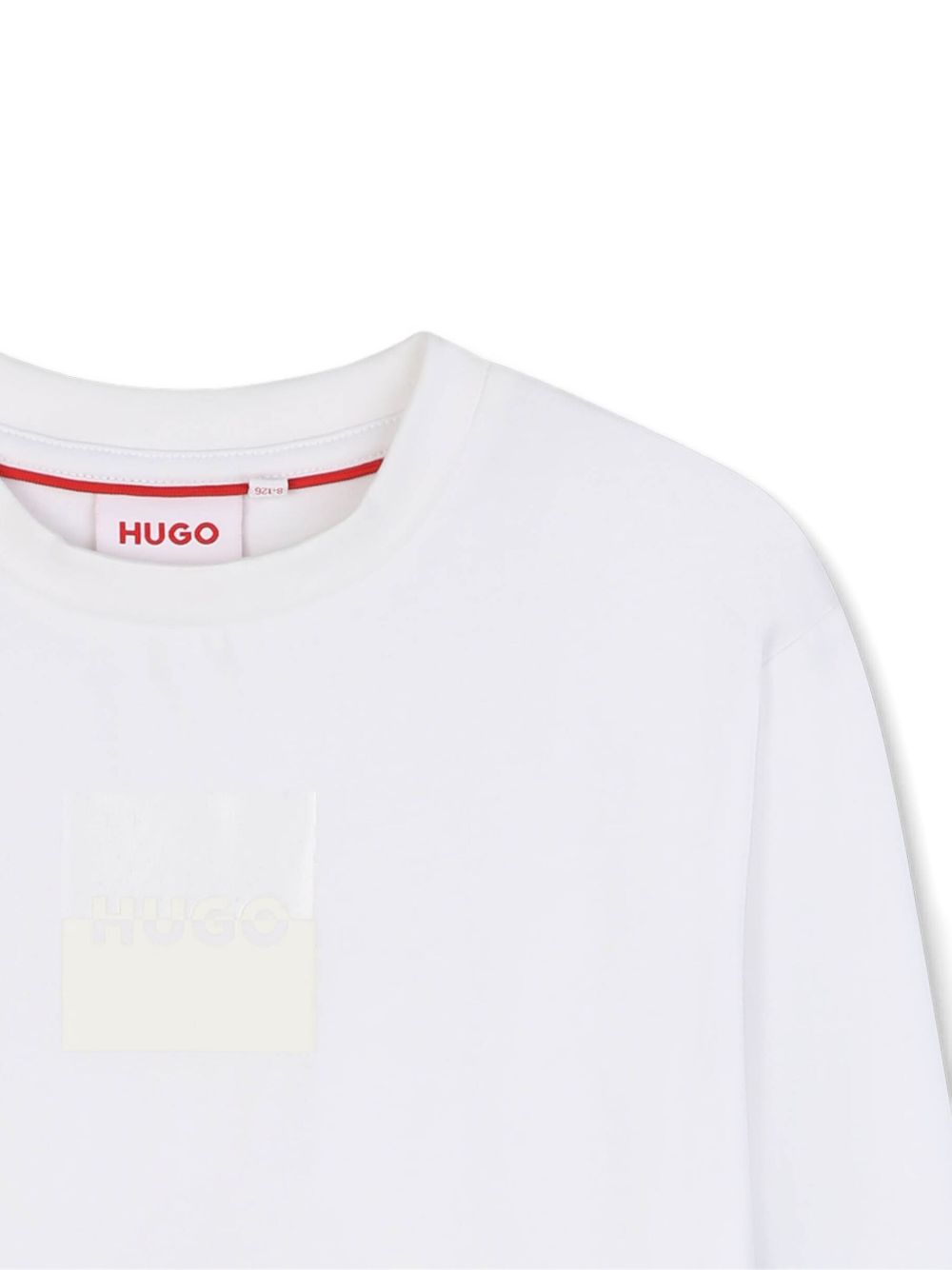T-shirt per bambino Hugo Kids bianca con dettaglio logo stampato G00437 10P Hugo KIDS 