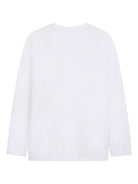 T-shirt per bambino Hugo Kids bianca con dettaglio logo stampato G00437 10P Hugo KIDS 
