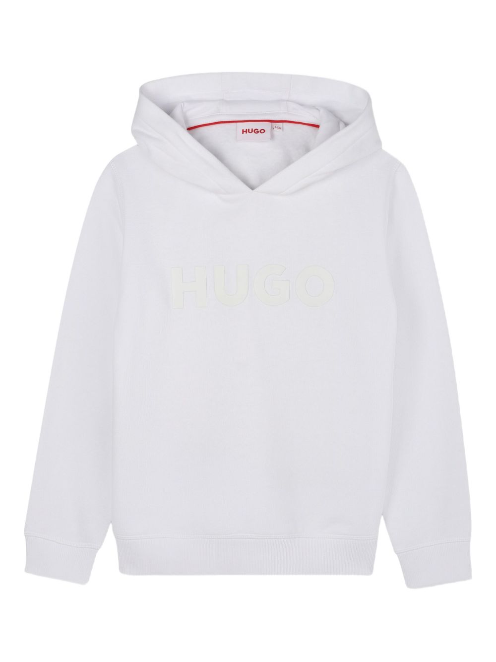Felpa per bambino Hugo Kids bianca con cappuccio e logo G00446 10P Hugo KIDS 