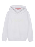Felpa per bambino Hugo Kids bianca con cappuccio e logo G00446 10P Hugo KIDS 