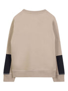 Felpa per bambino Hugo Kids beige con design color-block G00449 P90 Hugo KIDS 