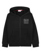 Felpa per bambino Hugo Kids nera con chiusura con zip G00454 09B Hugo KIDS 