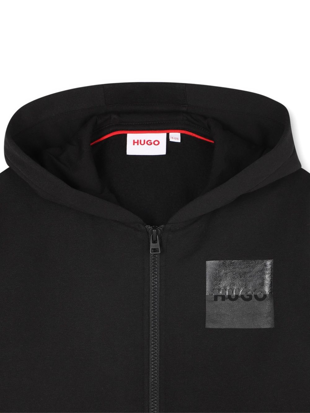 Felpa per bambino Hugo Kids nera con chiusura con zip G00454 09B Hugo KIDS 