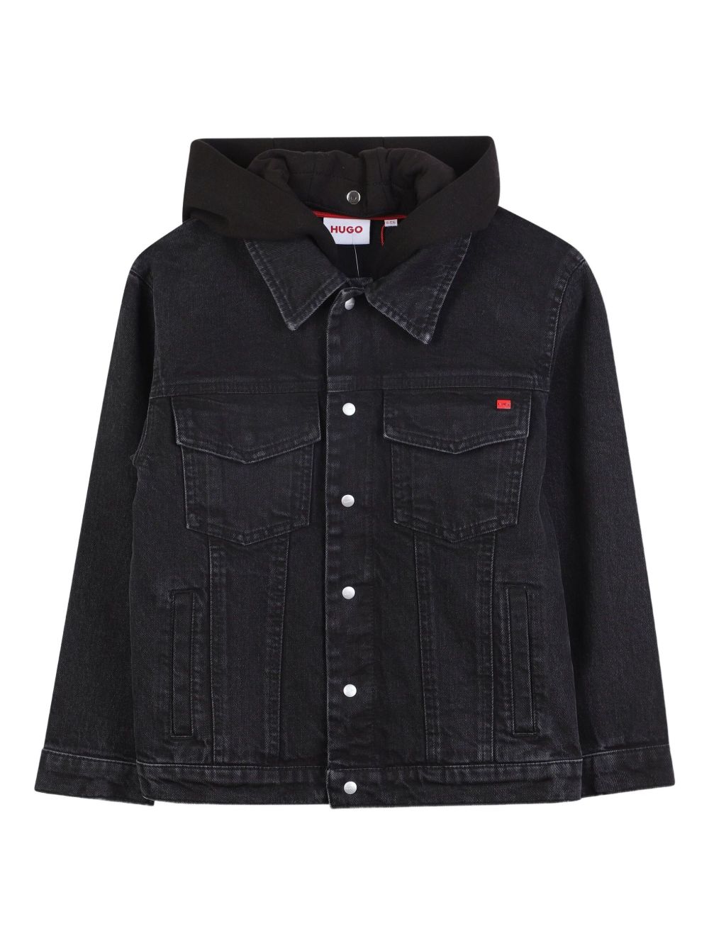 Giacca per bambino Hugo Kids denim con cappuccio G00490 Z02 Hugo KIDS 