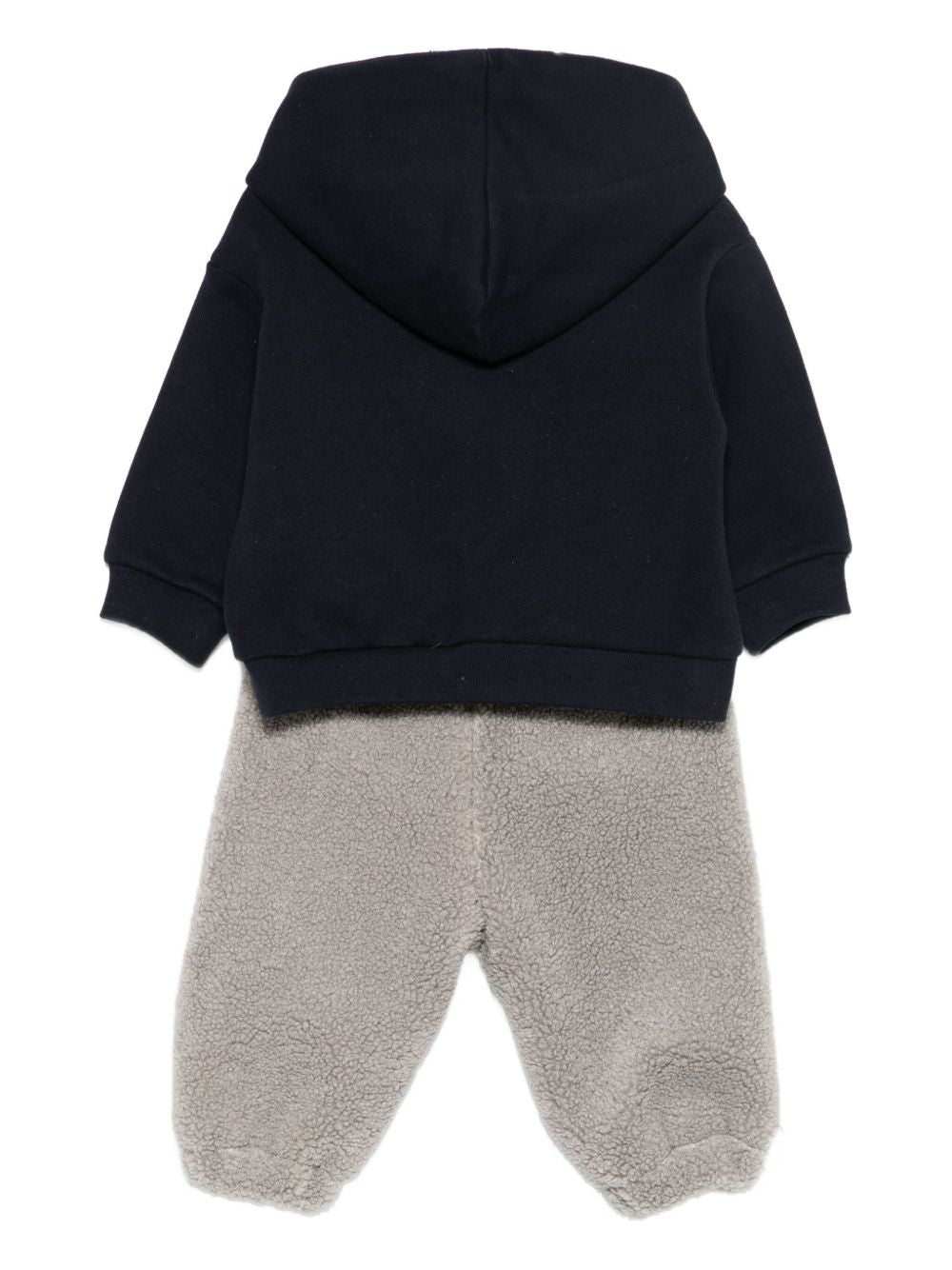 Set felpa e pantaloni per neonato Il Gufo multicolore con ricamo procione A25GDF0006M0107 4907 IL GUFO KIDS 