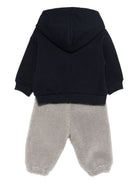 Set felpa e pantaloni per neonato Il Gufo multicolore con ricamo procione A25GDF0006M0107 4907 IL GUFO KIDS 