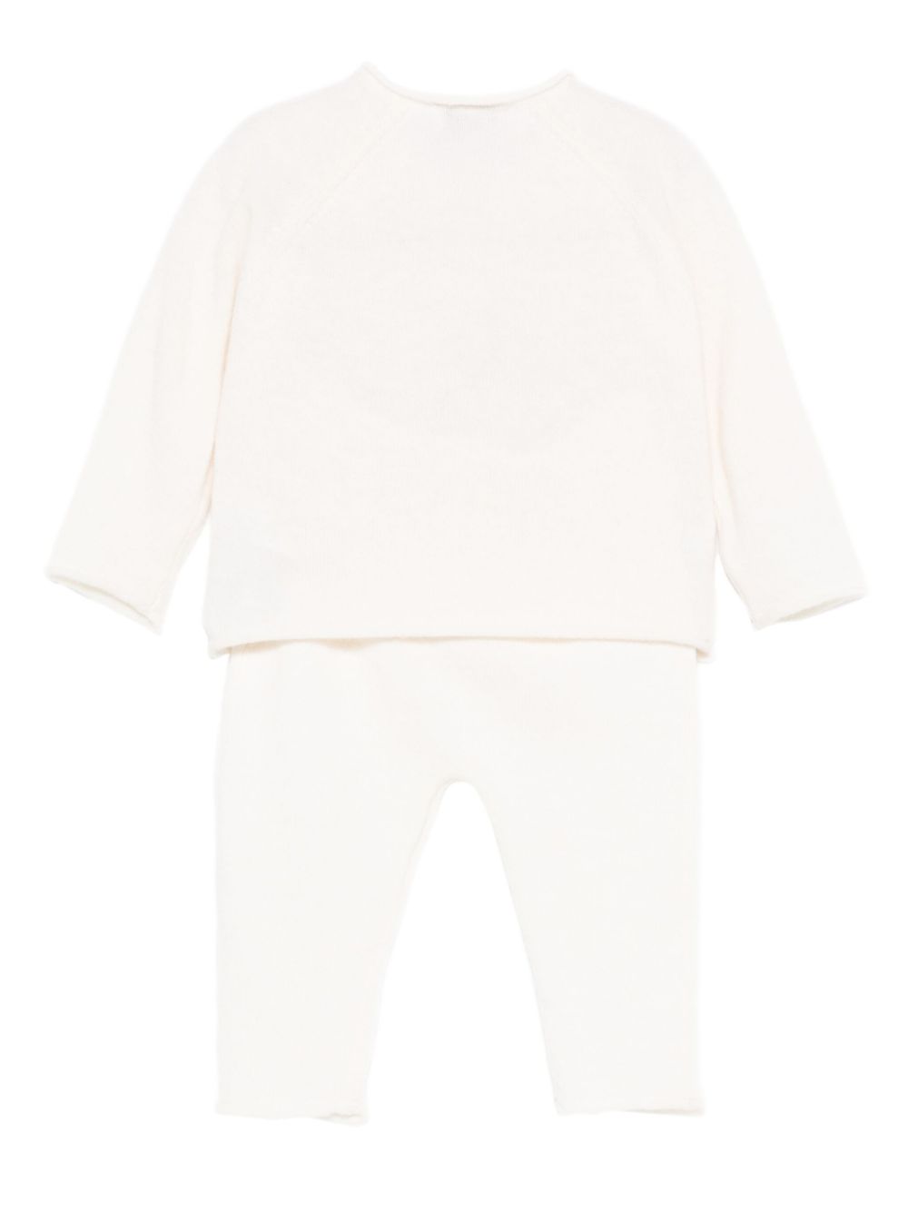 Completo t-shirt e pantaloni per neonati Il Gufo bianco con motivo gufo A25GDM0001EM220 100 IL GUFO KIDS 