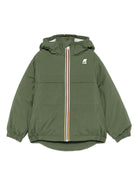 Giubbino P. Diegue per bambino Il Gufo x K-Way Kids verde con cuciture termonastrate A25GGM0002KSTP2 H11 IL GUFO KIDS 