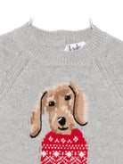 Maglione per neonato Il Gufo grigio con ricamo cagnolino A25GMA0008EM220 0739 IL GUFO KIDS 