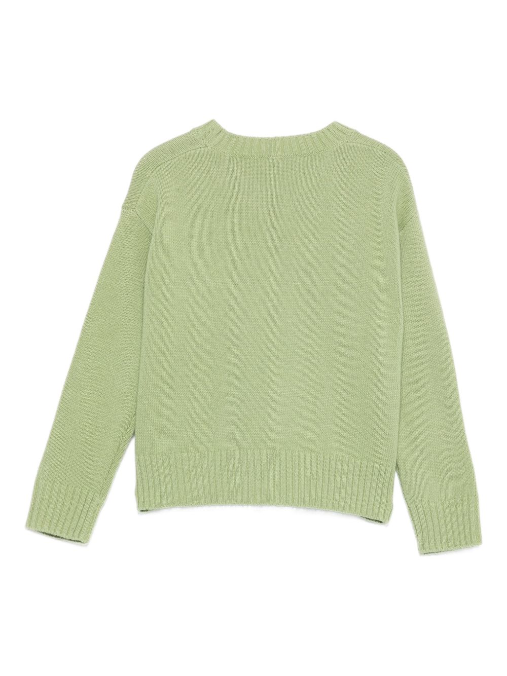 Maglione per bambina Il Gufo verde con fantasia a cerchi A25GMA0028EM220 517 IL GUFO KIDS 